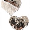 Pastease Color Changing Flip Sequins Heart Rose Gold O/S