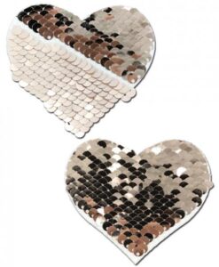 Pastease Color Changing Flip Sequins Heart Rose Gold O/S