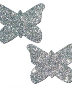 Pastease Silver Glitter Butterfly O/S