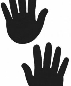 Hands Black Pasties O/S