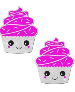 Pastease Cupcake White Glittery Frosting Nipple Pasties O/S