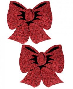 Pastease Hologram Bows Red Pasties