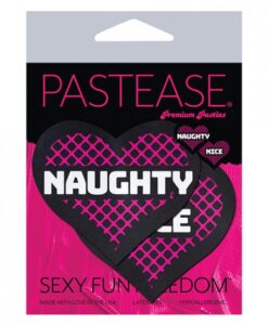 Pastease Naughty & Nice Hearts - Black/pink O/s
