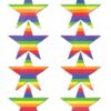 Pastease Mini Rainbow Stars Pack Of 8 O/S