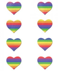 Pastease Mini Rainbow Heart Pack Of 8 O/S