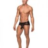 Hoser Stretch Mesh Micro Mini Shorts Black Medium