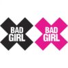 Bad Girl X Pasties 2 Pairs 1 Black, 1 Pink