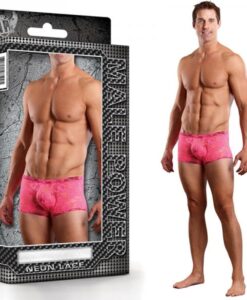 Mini Short Neon Lace Hot Pink Medium