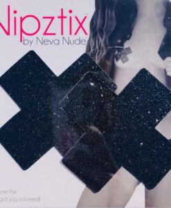 Neva Nude Pasty X Factor Glitter Black