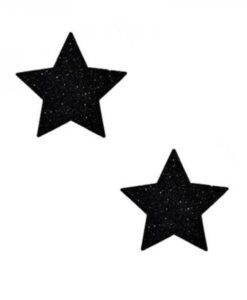 Neva Nude Pasty Starry Night Glitter Malice Black Set Of 6