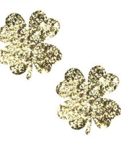 Neva Nude Pasty Clover Leaf Glitter Gold