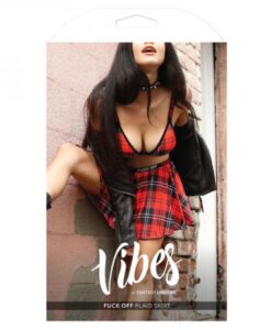 Vibes Fuck Off Plaid Skirt Ml