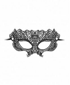 Princess Black Lace Mask Black