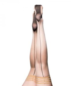 Kixies Ruby Nude Black Back Seam Size B