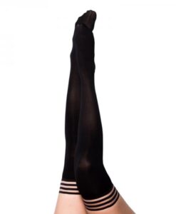 Kixies Danielle Black Opaque Size B