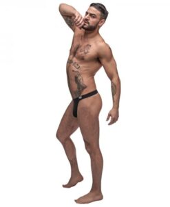 Male Power Pure Comfort Modal Bong Thong Black Lx