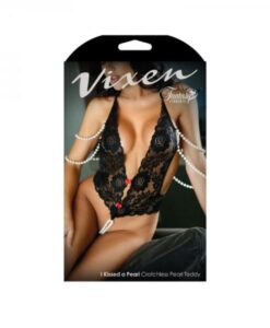 Vixen I Kissed A Pearl Lace & Pearl Teddy