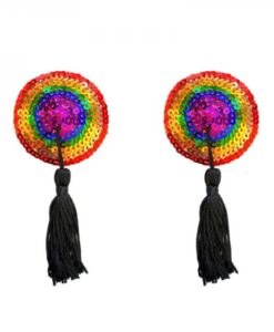 Neva Nude Pasty Reusable Burlesque Rainbow