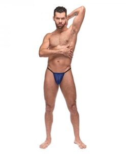 Mp Diamond Mesh Posing Strap Nav 1sz