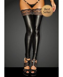 Noir Powerwetlook Stocking Xl