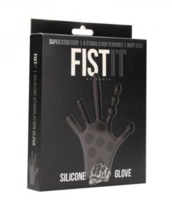 Fist It Silicone Stimulation Glove - Black