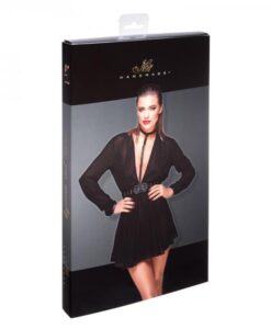 Noir Handmade Chiffone Minidress And Choker Xxl