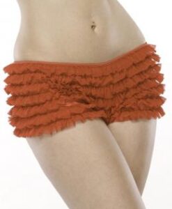Ruffle Shorts W/Back Bow Red O/S