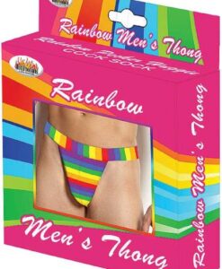 Rainbow Men's Thong One Size