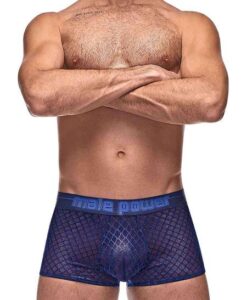 Diamond Mesh Mini Short Navy Small