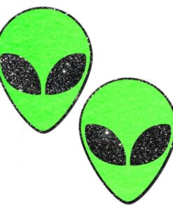 Alien Neon Green Pasties O/S