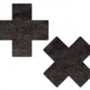 Tease Plus X Liquid Black Cross Pasties