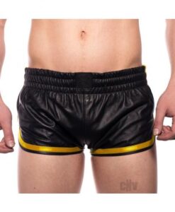 Prowler Red Leather Sport Shorts Yell Sm