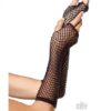 Triangle Net Fingerless Gloves Os Black