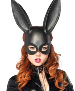 Bondage Bunny Mask Os Black