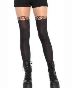 Spandex Monkey Business Hose Tail Os Blk