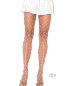 Spandex Diamond Hose Os White