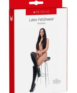 Myu Latex Stockings Md Black