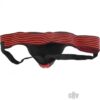 Rouge Leather Jockstrap Stripes Red Black