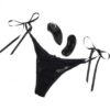 Little Black Panty Thong With Ties 10-function Remote Control Vibe