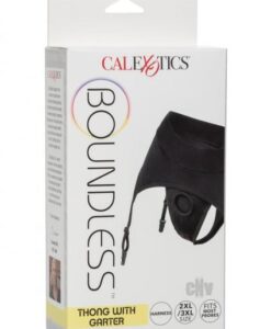 Boundless Thong Garter 2xl/3xl Black