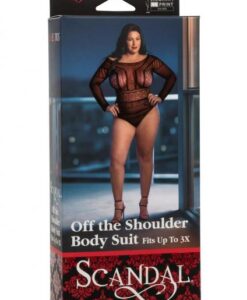 Scandal Off The Shoulder Suit Plus Black
