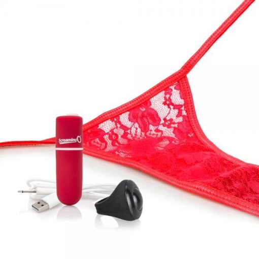 My Secret Remote Control Vibrating Panty Red O/S