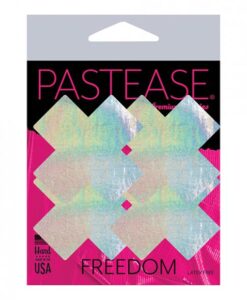 Pastease Holographic Plus X - Silver O/s Pack Of 2 Pair