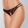 Adore Love Sick Open Lace Panty Black O/s