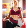 Vibes So Salty Long Line Bra & Cheeky Panty Berry Bliss L/xl