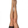 Kix'ies Michelle Large Fishnet Thigh High Black B