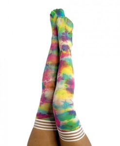 Kix'ies Gilly Tie Die Thigh High Bright Color C