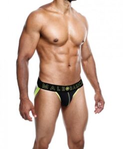 Male Basics Neon Jockstrap Neon Yellow Lg