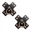 Burlesque Pierced N' Punked Leather Metal X Silicone Reusable Nipztix - Black O/s
