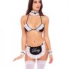 Rene Rofe 6pc At Your Service Maid Black O/s